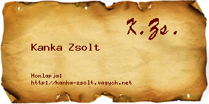 Kanka Zsolt névjegykártya