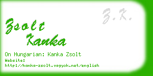 zsolt kanka business card